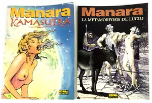 Konvolut 2 Comics Manara auf Spanisch Kamasutra und Lucio Metamorphose Sendungsverfolgung - Bild 1 von 2