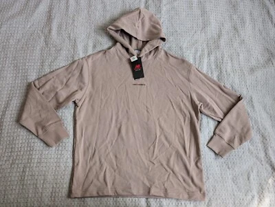 Sudadera con Capucha New Balance Adulto Pequeña Marrón Grande Pullover Logo Algodón Nueva con Etiquetas Foto 1 de 4