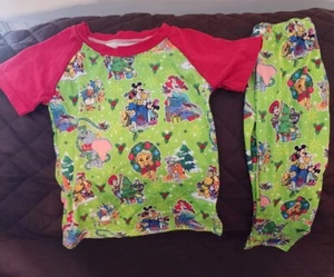 Unisex Größe 3T Disney Figuren Weihnachten Boutique Kurzarm Schlafanzug  - Bild 1 von 9