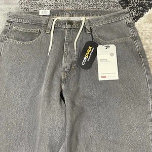 Levis Super Baggy 32x34 Jeans Herren grau Wide Leg Skateboarding Kordelzug NEU - Bild 1 von 20