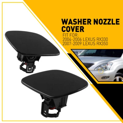 2x Para Lexus RX330 RX350 Tapa Limpieza Faros Lavadora Boquilla Cubierta Faro Foto 1 de 4