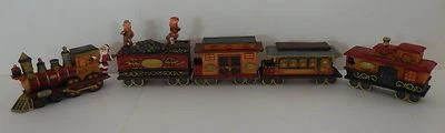 Holiday Santa Express Train 1995 by World Bazaars - 5 Piece - New with Boxes - Image 1 of 4