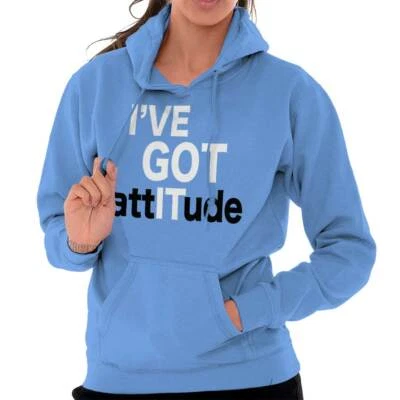 Ive Got Attitude It Personalidad Regalo atrevido Mujeres Sudaderas con Capucha Sudaderas con Capucha Foto 1 de 4