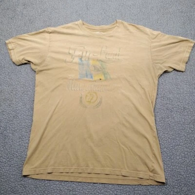 Jimmy Buffett Margaritaville Shirt Mens Large Brown Beach Sunshine Tee Distress - Image 1 of 4