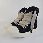 Rick Owens Drkshdw Jumbo Lace Puffer High Top Sneakers New Size Us 11 Eu 44