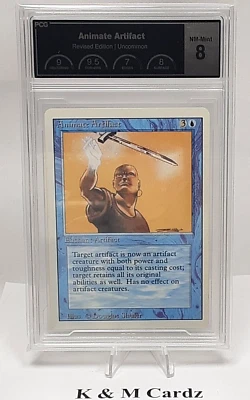 MTG - Revised - Animate Artifact - Graded - PCG 8.0 - Vintage - Image 1 of 4