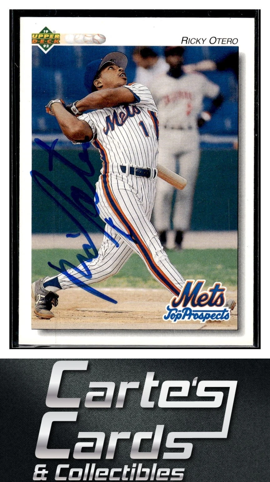 Ricky Otero 1992 Upper Deck Minors #236 Columbia Mets TTM/IP Signed Autographed