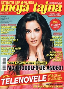 MOJA TAJNA #4 2014 CROATIAN TRUE EVENTS MAGAZINE cover PAOLA NUNEZ - Picture 1 of 1