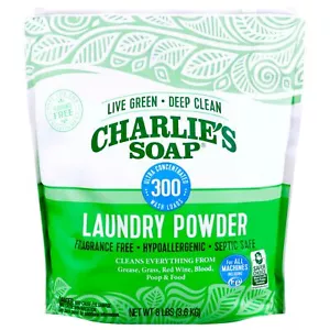Charlie’s Soap Laundry Powder 300 Loads 1 Pack Hypoallergenic Deep Cleaning W... - Picture 1 of 9
