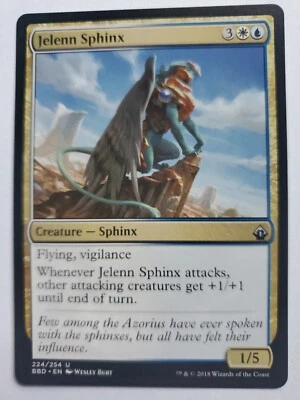 MTG Magic The Gathering Card Jelenn Sphinx Creature Sphinx White Blue Battlebond - Image 1 of 2