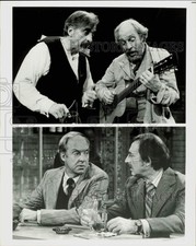 1973 Press Photo Actor Conrad Bain & Co-Stars in "Uncle Vanya" & "Maude"