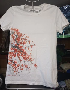 Blusa/Camiseta Top Next Level Estampado Floral Pájaro Gráfico Crew - Grande/Mediana - Imagen 1 de 11