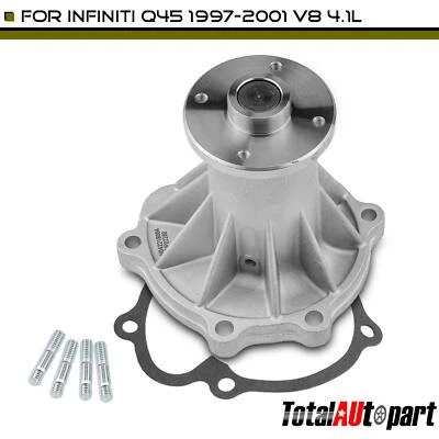 Engine Water Pump with Pulley & Gasket for INFINITI Q45 1997-2001 V8 4.1L Petrol - Image 1 of 4