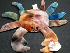 TY Beanie Baby "Claude" The Crab with Error Rare