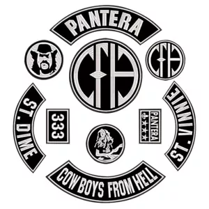 EMBROIDERED PANTERA CFH FULL PATCH SET 10pcs - Picture 1 of 1