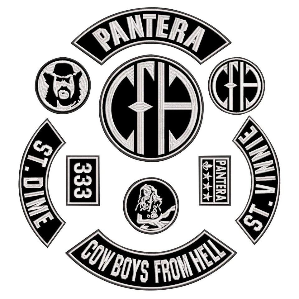 EMBROIDERED PANTERA CFH FULL PATCH SET 10pcs - Image 1 of 1