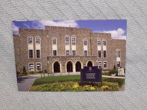 Duke Blue Devils CAMERON INDOOR STADIUM 6" x4" Post Card #GoDuke #CameronCrazies Cover