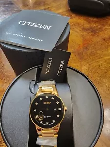 Orologio Donna Citizen Topolino Eco-Drive Diamanti GA1078-51W al dettaglio $350 Nuovo con etichette - Foto 1 di 1