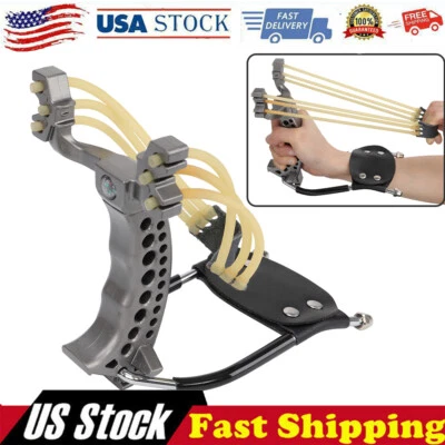 Heavy Duty Hunting Slingshot Wrist West Kit For Adult Boys Teens Outdoor Sports