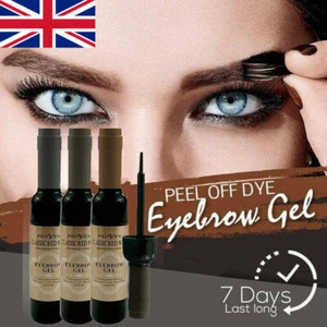 Tattoo Brow Easy Peel-off Tint Gel Eyebrow Peel Long Lasting Makeup Dark Brown - Picture 1 of 14