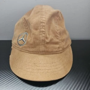 Mercedes-Benz Brown Corduroy Embroidered Elastic Size Fitted Hat - Picture 1 of 8