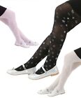 Girls Footed Tights Dotted Star Sheer  Hight Waist Stocking