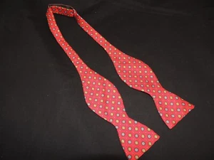 Barneys New York Hand Made In Italy Self Tie Bow Tie 100% Silk - Picture 1 of 8