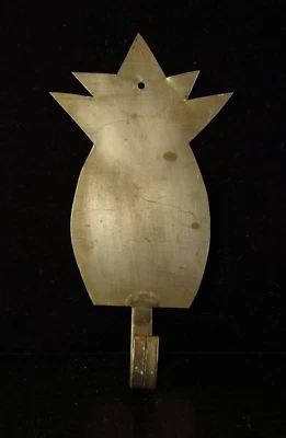 Antique Primitive Tin Pineapple Cutout Sewing Pattern w Hook Marriage - Image 1 of 4