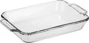 Baking Dish (Set of 3 PCS ) Anchor Hocking 3 Quart Oven Basics Glass Sculpted - Picture 1 of 5