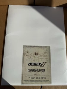 Arista II Photograde Lustre 17x22” Professional Inkjet Paper 20 Sheets – Sealed - Picture 1 of 2