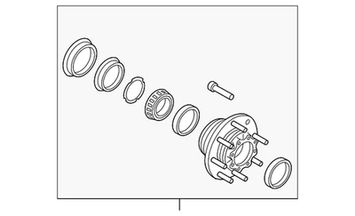 Ford 2010-2016 original - Conjunto de buje BC3Z-1109-D Foto 1 de 4