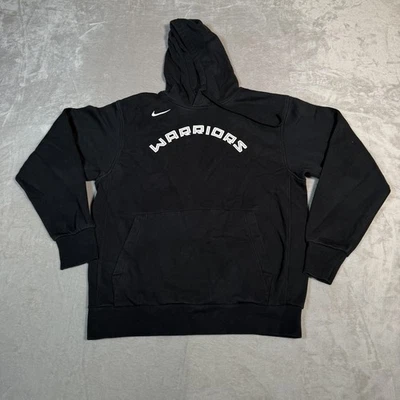 Golden State Warriors Hoodie Mens Medium Black NBA Basketball Pullover Nike - Image 1 of 4