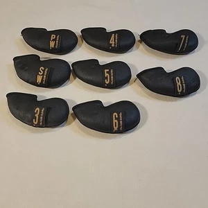 The Club Glove Premium Iron Covers ( 8 total ) Black - Picture 1 of 12