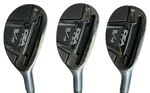 Adams Idea Tech V4 Hybrid Iron Set 4, 5, 6 Idea V4 R Flex Shafts Adams Grips - Picture 1 of 8