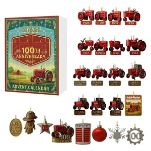 2025 Tractor 100th Anniversary Celebration Calendar 24 Day Countdown Calendar - Picture 1 of 9