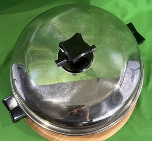 HEALTH CRAFT 12” Electric Skillet Pan Liquid Oil Core Stainless Waterless 7273 - Picture 1 of 12