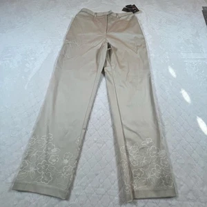 NWT Sag Harbor Estilo Ankle Pant S32111 - cream color - Women’s size 4 Petite - Picture 1 of 7