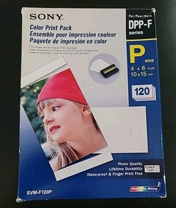 Sony SVM-F120P 4"x6" kolorowy papier do druku - 3 tusze i opakowanie 120 szt. - Zdjęcie 1 z 2