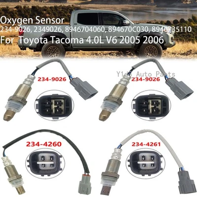 4 件上游和下游氧气传感器 2349026/8946506250 适用于丰田塔科马 V6 2005 - 2006 — 第 1/4 张图片