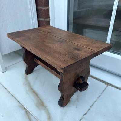 Portable STOOL Seat Wooden or plant table multi purpose use-H 26 X top 46 x 28cm - Image 1 of 4