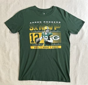 Green Bay Packers Aaron Rodgers NFL 3X MVP Shirt Football Team Player - Picture 1 of 6