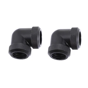 2 PCS Water Cooling Elbow Brass Tube Fitting Connector for Computer - Afbeelding 1 van 12