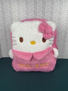 SANRIO HELLO KITTY PLUSH EMBROIDERED BACKPACK 16" School Bag NWT - Picture 1 of 8