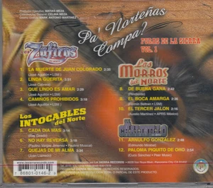 Los Intocables del Norte,Los Zafiros,Los Morros del Norte,Vol 1 New Nuevo Sealed - Foto 1 di 2