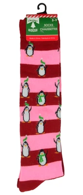 Mujer Supreme Navidad Calcetines Rodilla "Cool Socks" Talla 5-9 Rosa, Rojo, Negro, Blanco Foto 1 de 4