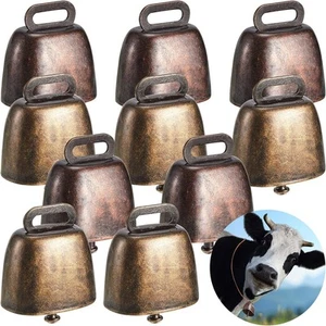 Ripeng Cow Horse Sheep Grazing Copper Bells Small Green Bronze, Red Bronze - Picture 1 of 7