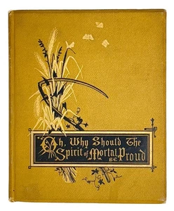 Decorative Victorian Poetry Book Wm Knox MORTALITY Abraham Lincoln Favorite 1883 - Foto 1 di 7