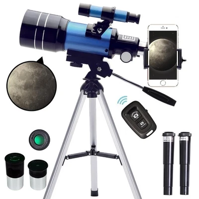Telescope for Adults & Kids, 70mm Aperture (15X-150X) Portable Refractor Tele... - Image 1 of 4
