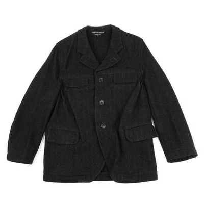 COMME des GARCONS HOMME PLUS Gather Design Stitch Striped Jacket Size L 2507SM Foto 1 de 4