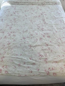 Simply Shabby Chic Cherry Blossom Floral Shower Curtain Ruffles Cottagecore - Picture 1 of 8